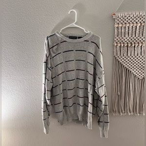 Cozy striped sweater